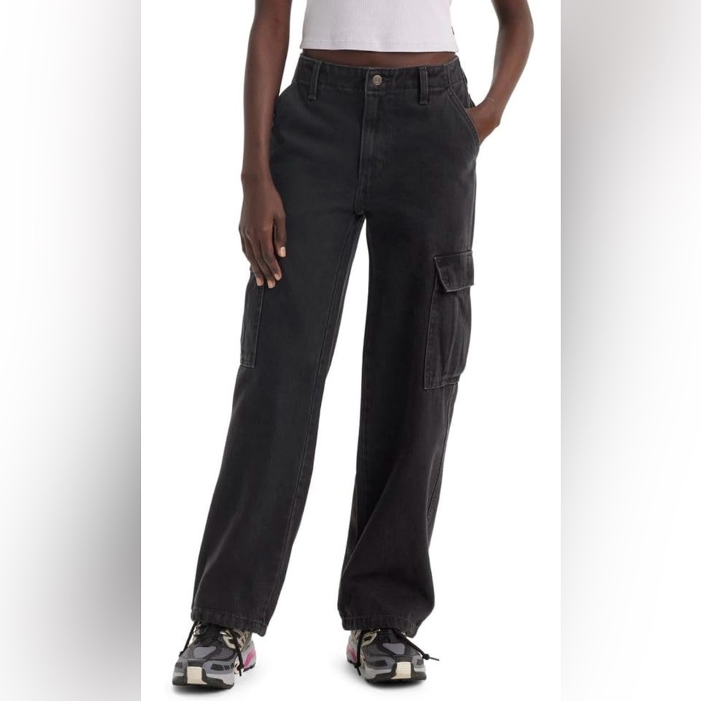 NWT Levi's Black ‘94 Baggy Cargos 24 x 30